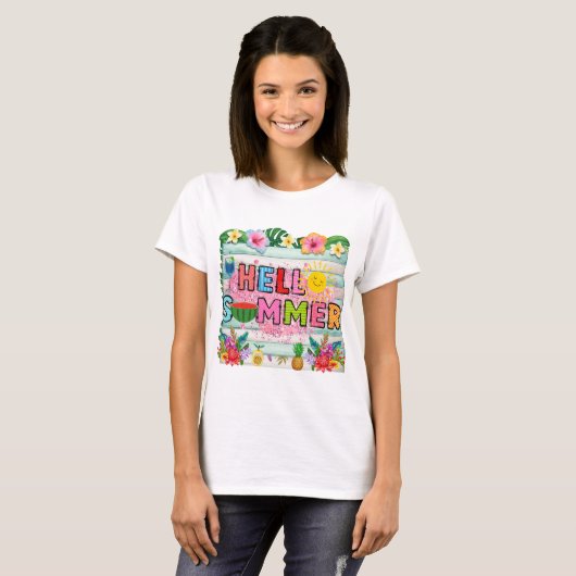 Hallo Sommer_2 T-Shirt (Vorne ganz)