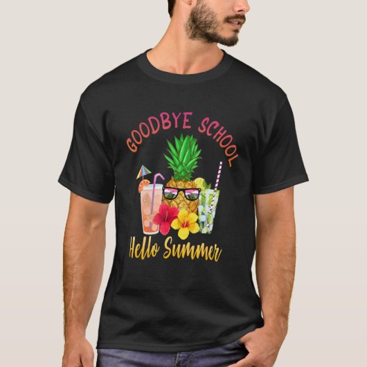 Hallo Sommer am letzten Schultag T-Shirt (Vorderseite)