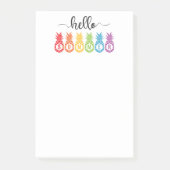 Hallo Sommer Ananas Post-it Klebezettel (Vorderseite)