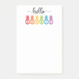 Hallo Sommer Ananas Post-it Klebezettel