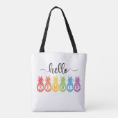 Hallo Sommer Ananas Tasche (Rückseite)