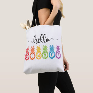 Hallo Sommer Ananas Tasche