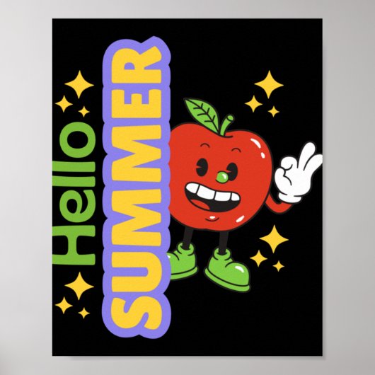 Hallo Sommer (Apfel). Poster (Vorne)