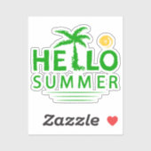 Hallo Sommer Aufkleber (Blatt)