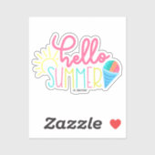 Hallo Sommer Aufkleber (Blatt)
