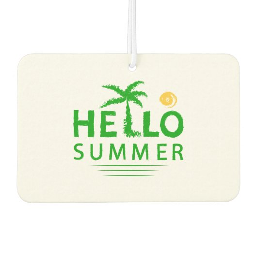 Hallo Sommer Autolufterfrischer (Vorderseite)