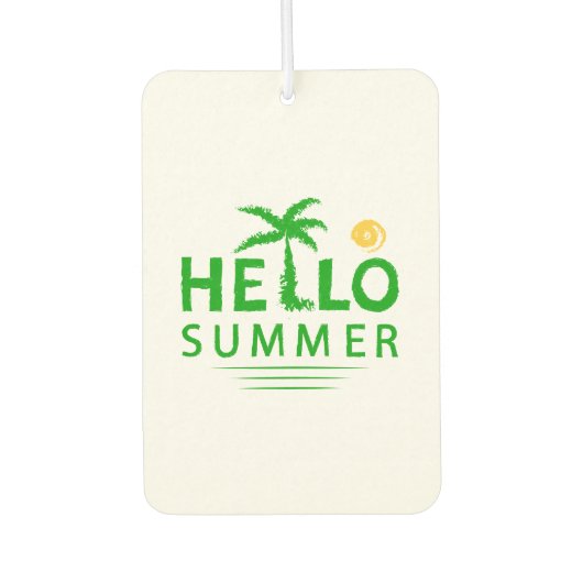 Hallo Sommer Autolufterfrischer (Vorderseite)