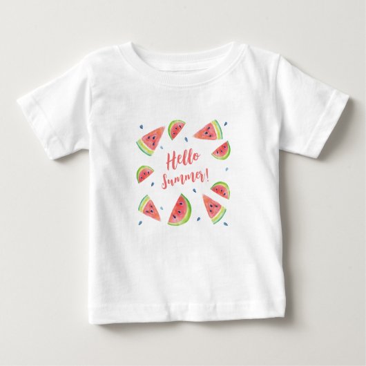Hallo Sommer Baby T-shirt (Vorderseite)