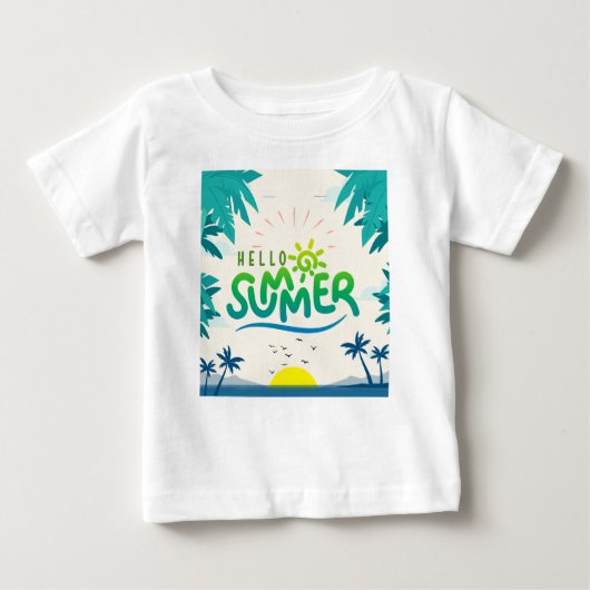 Hallo Sommer Baby T-shirt (Vorderseite)