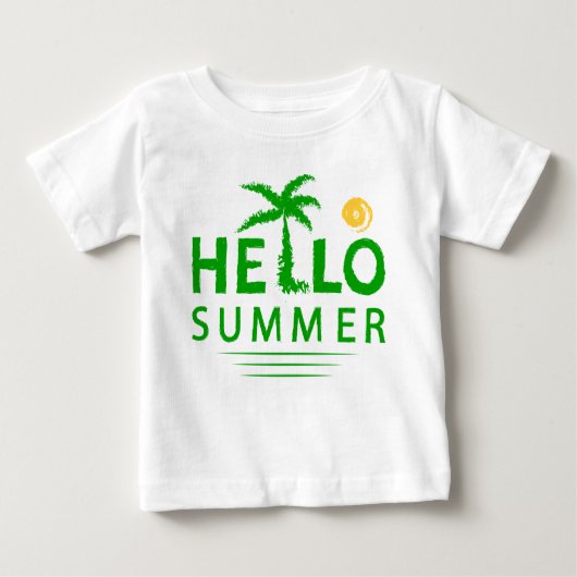 Hallo Sommer Baby T-shirt (Vorderseite)