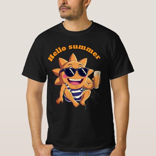 Hallo Sommer Babys Body T-Shirt (Vorderseite)
