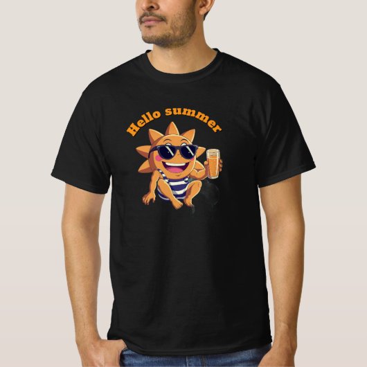 Hallo Sommer Babys Body T-Shirt (Vorderseite)