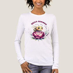 Hallo Sommer Babys Bodysuit Tri-Blend Shirt