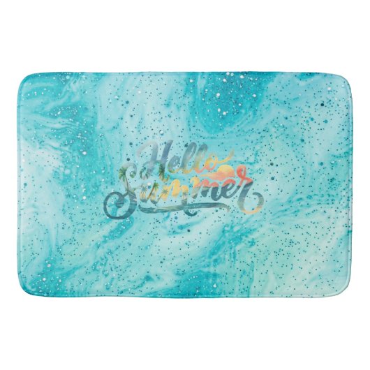 Hallo Sommer Badematte (Vorderseite)