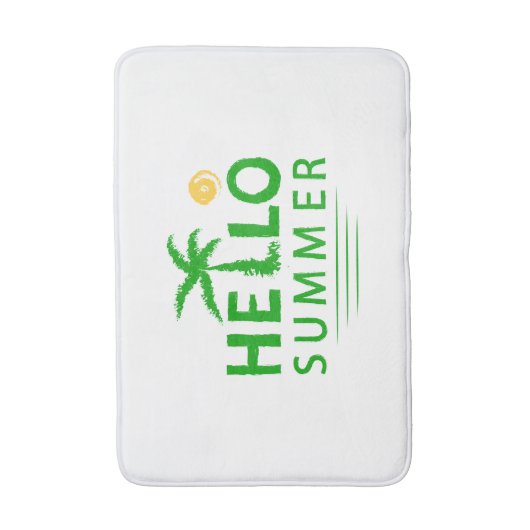 Hallo Sommer Badematte (Vorderseite Vertikal)