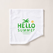 Hallo Sommer Badhandtuch Set (Waschlappen)