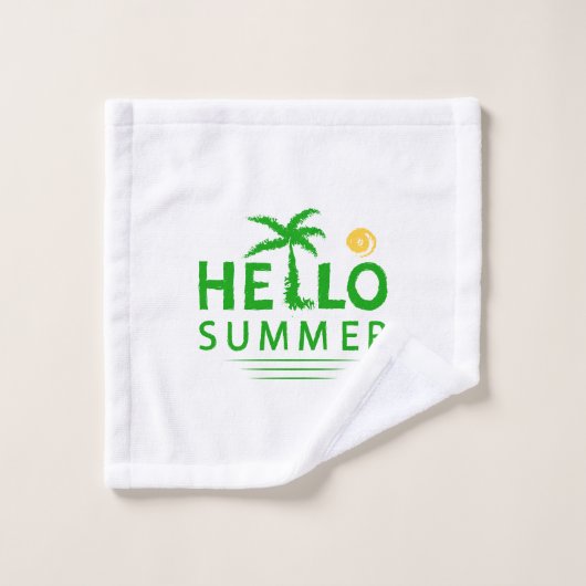 Hallo Sommer Badhandtuch Set (Waschlappen)