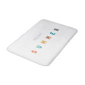 Hallo Sommer Bath Mat modern Badematte (Schrägansicht)