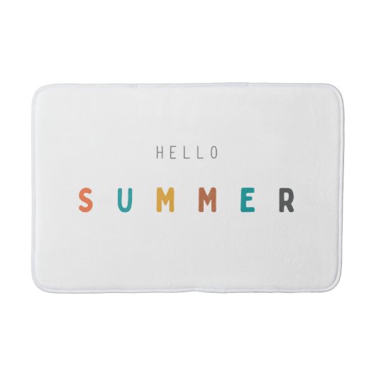 Hallo Sommer Bath Mat modern Badematte (Vorderseite)