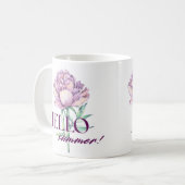 Hallo Sommer Blumenvase Tasse  (Vorderseite Links)