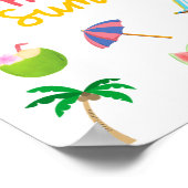 Hallo Sommer - Bright & Cheful Wall Poster (Ecke)