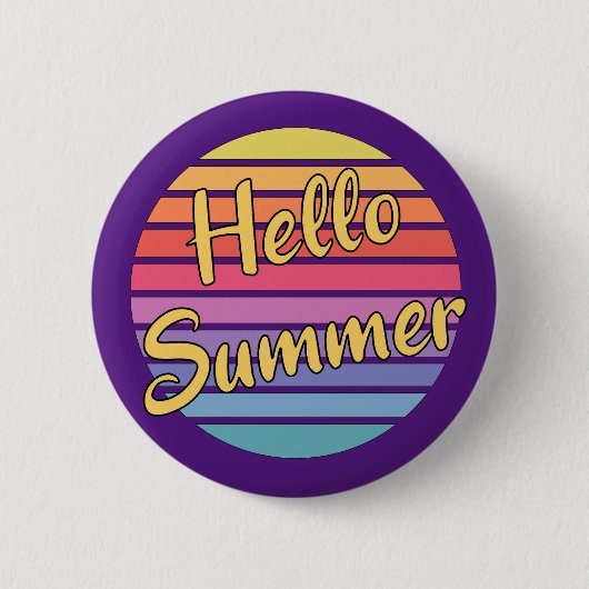 Hallo Sommer Button (Vorderseite)