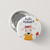 Hallo Sommer Button (Vorne & Hinten)