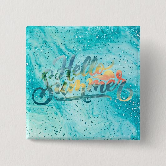 Hallo Sommer Button (Vorderseite)