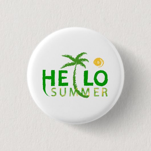 Hallo Sommer Button (Vorderseite)