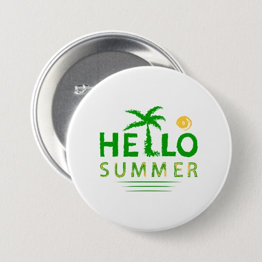 Hallo Sommer Button (Vorne & Hinten)