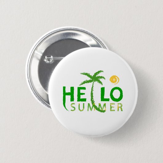 Hallo Sommer Button (Vorne & Hinten)