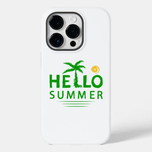 Hallo Sommer Case-Mate iPhone Hülle (Rückseite)