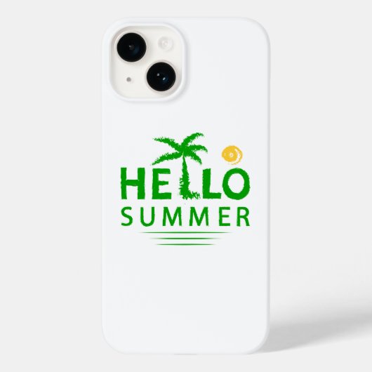 Hallo Sommer Case-Mate iPhone Hülle (Rückseite)