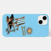 Hallo Sommer Case-Mate iPhone Hülle (Rückseite (Horizontal))