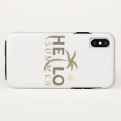 Hallo Sommer Case-Mate iPhone Hülle (Rückseite (Horizontal))