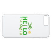 Hallo Sommer Case-Mate iPhone Hülle (Rückseite (Horizontal))