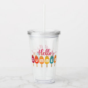 Hallo Sommer   Colorful Popsice Creme Acryltrinkbecher