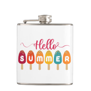 Hallo Sommer Colorful Popsice Creme Flachmann