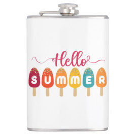 Hallo Sommer | Colorful Popsice Creme Flachmann