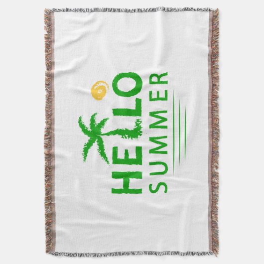 Hallo Sommer Decke (Vorderseite Vertikal)