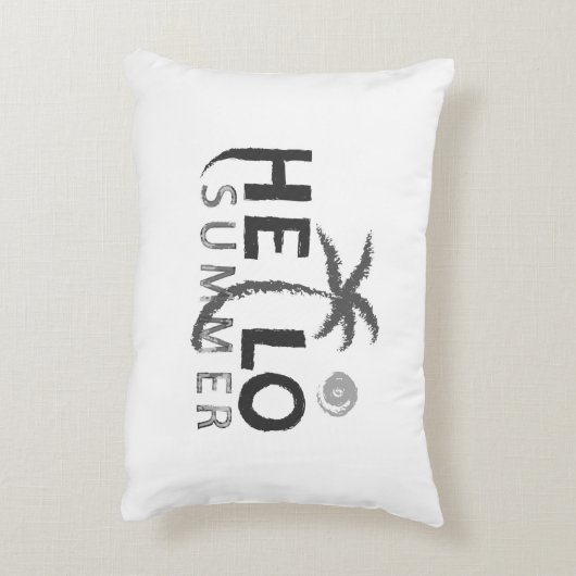 Hallo Sommer Dekokissen (Rückseite(Vertikal))