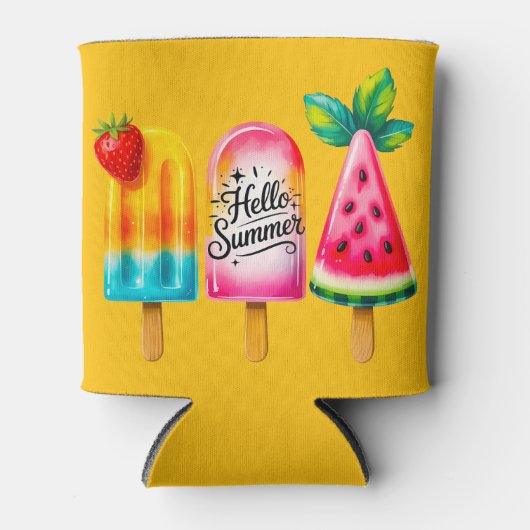 Hallo Sommer  Dosenkühler (Vorderseite)