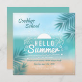 Hallo Sommer Einladung (Vorne/Hinten)