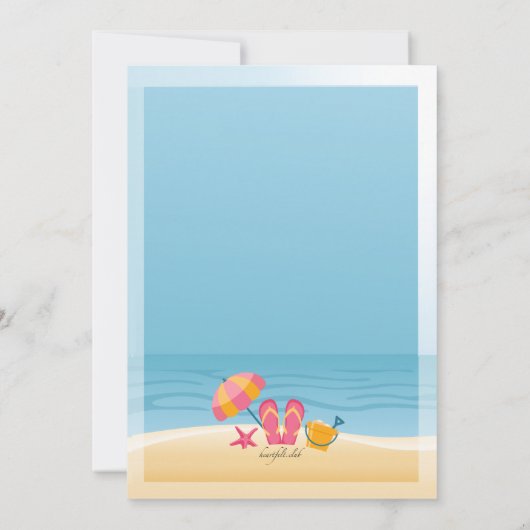 Hallo Sommer Einladung (Rückseite)