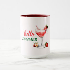 Hallo Sommer | Erdbeer-Cocktail-Kombitasse Tasse