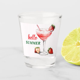 Hallo Sommer | Erdbeer-Cocktail-Schottglas Schnapsglas