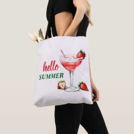 Hallo Sommer | Erdbeer-Cocktail-Tragetasche Tasche