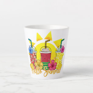 Hallo Sommer   Erfrischende tropische Fruchtsmooth Milchtasse