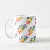 Hallo Sommer Faux-Yarn-Design Kaffeetasse (Links)