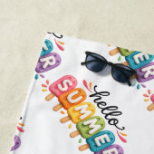 Hallo Sommer-Faux-Yarn-Design Strandtuch (Beispiel)